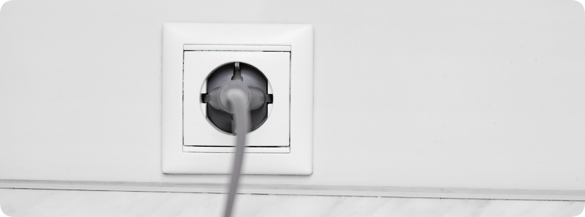 ett vanligt vägguttag