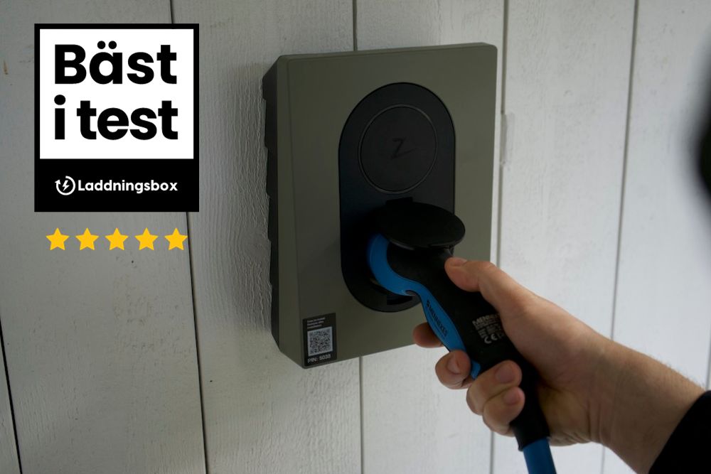 Zaptec Go är bäst i test enligt Laddningsbox.se