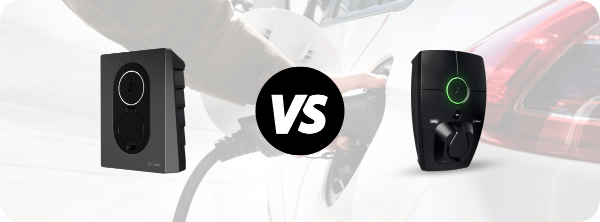 två laddboxar sida vid sida